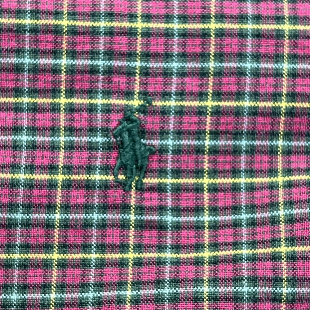 Polo Ralph Lauren‎ Mens Shirt Long Sleeve Button Down Size XXL 2XL Plaid Red